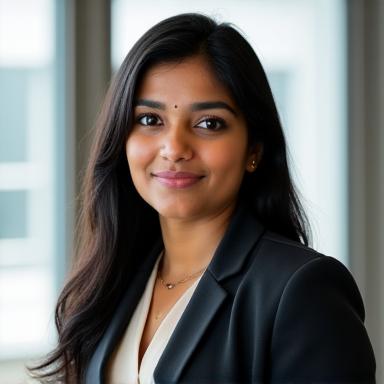 Professional headshot of Priya Sharma, Head of Private Client Services